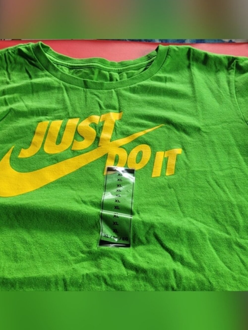NWT - Nike Just do it XL Slim Fit T shirt. Green XL